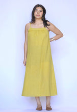 Load image into Gallery viewer, Stripe Sleeveless Dress - Mustard