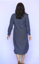 Load image into Gallery viewer, Shirt Pocket Dress - Charcoal