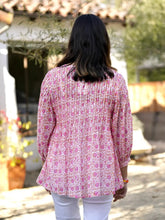 Load image into Gallery viewer, Alya Floral Top Ivory-Pink