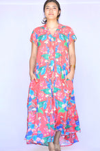 Load image into Gallery viewer, Amaryllis Maxi Dress - Orange Multi