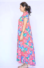 Load image into Gallery viewer, Amaryllis Maxi Dress - Orange Multi