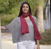 Load image into Gallery viewer, Everly Linen Blouse Light Grey