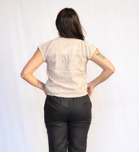 Load image into Gallery viewer, Pleated Shoulder V-neck Blouse