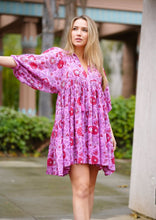 Load image into Gallery viewer, Raya Block Printed Mini Dress- Pink Multi