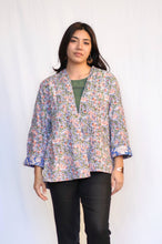 Load image into Gallery viewer, Reversible Cotton Jacket-Blue white