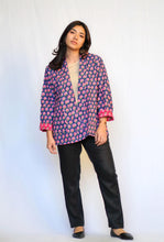 Load image into Gallery viewer, Reversible Cotton Jacket-Navy Red