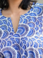 Load image into Gallery viewer, Alisha Cotton Kurta Tunic Blue