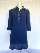 Load image into Gallery viewer, Harbor Stitch Linen Tunic Dress