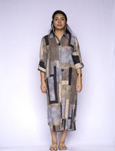 Load image into Gallery viewer, Alessia Geo Dress - Periwinkle Beige