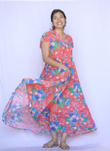 Load image into Gallery viewer, Amaryllis Maxi Dress - Orange Multi