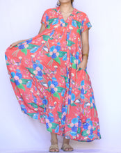 Load image into Gallery viewer, Amaryllis Maxi Dress - Orange Multi
