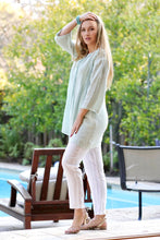 Load image into Gallery viewer, Bianca Linen Tunic Lt. Blue