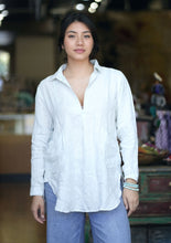 Load image into Gallery viewer, Jovie Linen Tunic Sky Blue