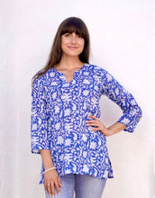 Load image into Gallery viewer, Cotton Tunic-Royal Blue