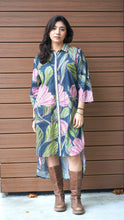 Load image into Gallery viewer, Talina Floral Print Dress Green Pink