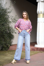 Load image into Gallery viewer, Anjou Top Navy Pink