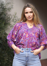 Load image into Gallery viewer, Anjou Top Navy Purple