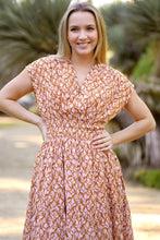 Load image into Gallery viewer, Camille Smocked Waist Maxi Dress Mocha