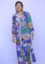 Load image into Gallery viewer, Seraphina Shirt Dress Purple Blue