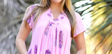 Load image into Gallery viewer, Bella Block Print Short Dress Pink