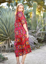 Load image into Gallery viewer, Skye Dress Geo Print Black Red