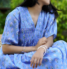 Load image into Gallery viewer, Skye Dress Floral Blue Green