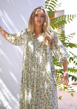 Load image into Gallery viewer, Skye Dress Hand Block Printed Green