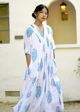 Load image into Gallery viewer, Skye Dress White Blue