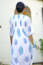 Load image into Gallery viewer, Skye Dress White Blue