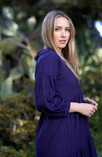 Load image into Gallery viewer, Elise Stripe Maxi Dress Navy