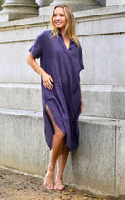 Load image into Gallery viewer, Zoey Solid Dress Navy