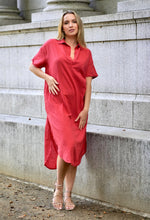 Load image into Gallery viewer, Zoey Solid Dress Red