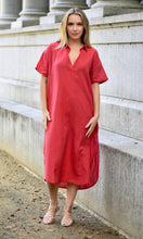 Load image into Gallery viewer, Zoey Solid Dress Red