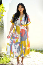 Load image into Gallery viewer, Brigitte Abstract Print Dress Multi
