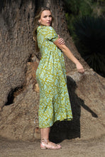 Load image into Gallery viewer, Maeve Maxi Dress Olive Turq