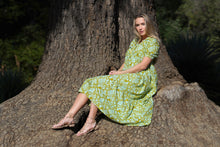 Load image into Gallery viewer, Maeve Maxi Dress Olive Turq