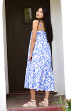 Load image into Gallery viewer, Clara Cotton Dress Blue White