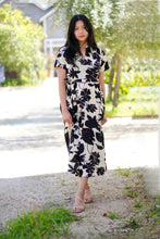 Load image into Gallery viewer, Alice Tie Waist Dress Black Ivory