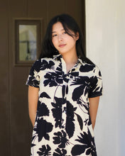 Load image into Gallery viewer, Carrie Cotton Dress Black Ivory