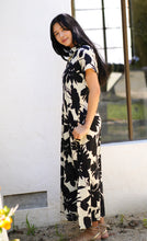 Load image into Gallery viewer, Carrie Cotton Dress Black Ivory