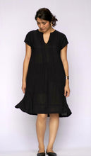 Load image into Gallery viewer, Aya Dobby Dress Black