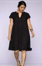Load image into Gallery viewer, Aya Dobby Dress Black