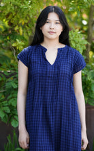 Load image into Gallery viewer, Aya Dobby Dress Navy
