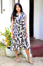 Load image into Gallery viewer, Ingrid Cotton Dress Black White