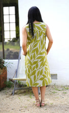 Load image into Gallery viewer, Ingrid Cotton Dress Green White