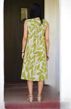 Load image into Gallery viewer, Ingrid Cotton Dress Green White