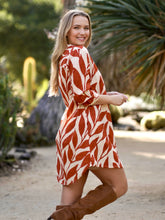 Load image into Gallery viewer, Bailey Tunic Dress Rust Tan