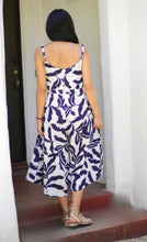 Load image into Gallery viewer, Adelia Jumpsuit White Navy