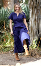 Load image into Gallery viewer, Suri Solid Smocked Waist Maxi Dress Navy