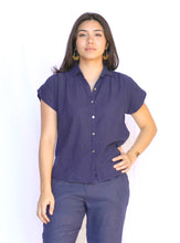 Load image into Gallery viewer, Erisha Short Sleeve Top Navy